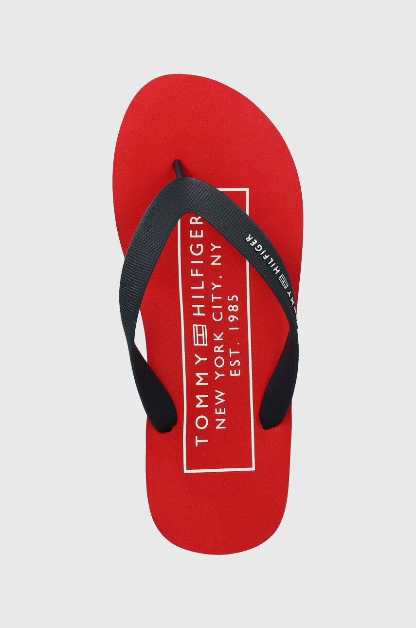 Tommy Hilfiger Žabky RUBBER HILFIGER BEACH SANDAL pánské tmavomodrá barva FM0FM04468 - Pepit.cz