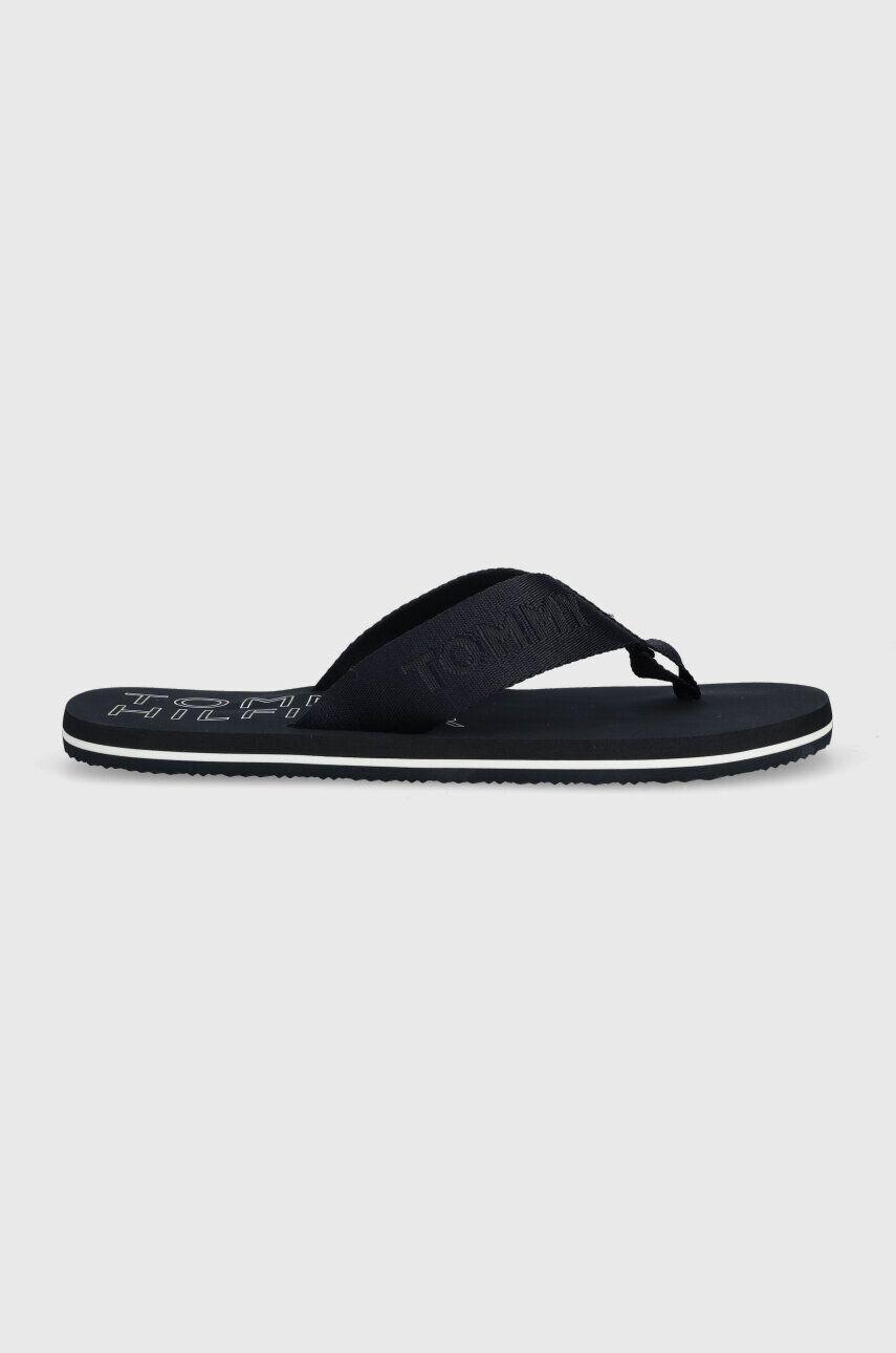 Tommy Hilfiger Žabky TONAL HILFIGER BEACH SANDAL pánské tmavomodrá barva FM0FM04472 - Pepit.cz