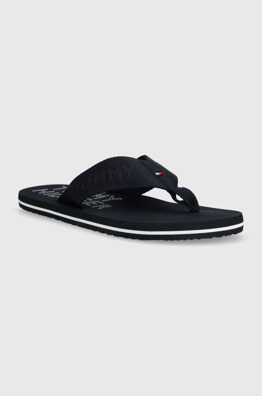 Tommy Hilfiger Žabky TONAL HILFIGER BEACH SANDAL pánské tmavomodrá barva FM0FM04472 - Pepit.cz