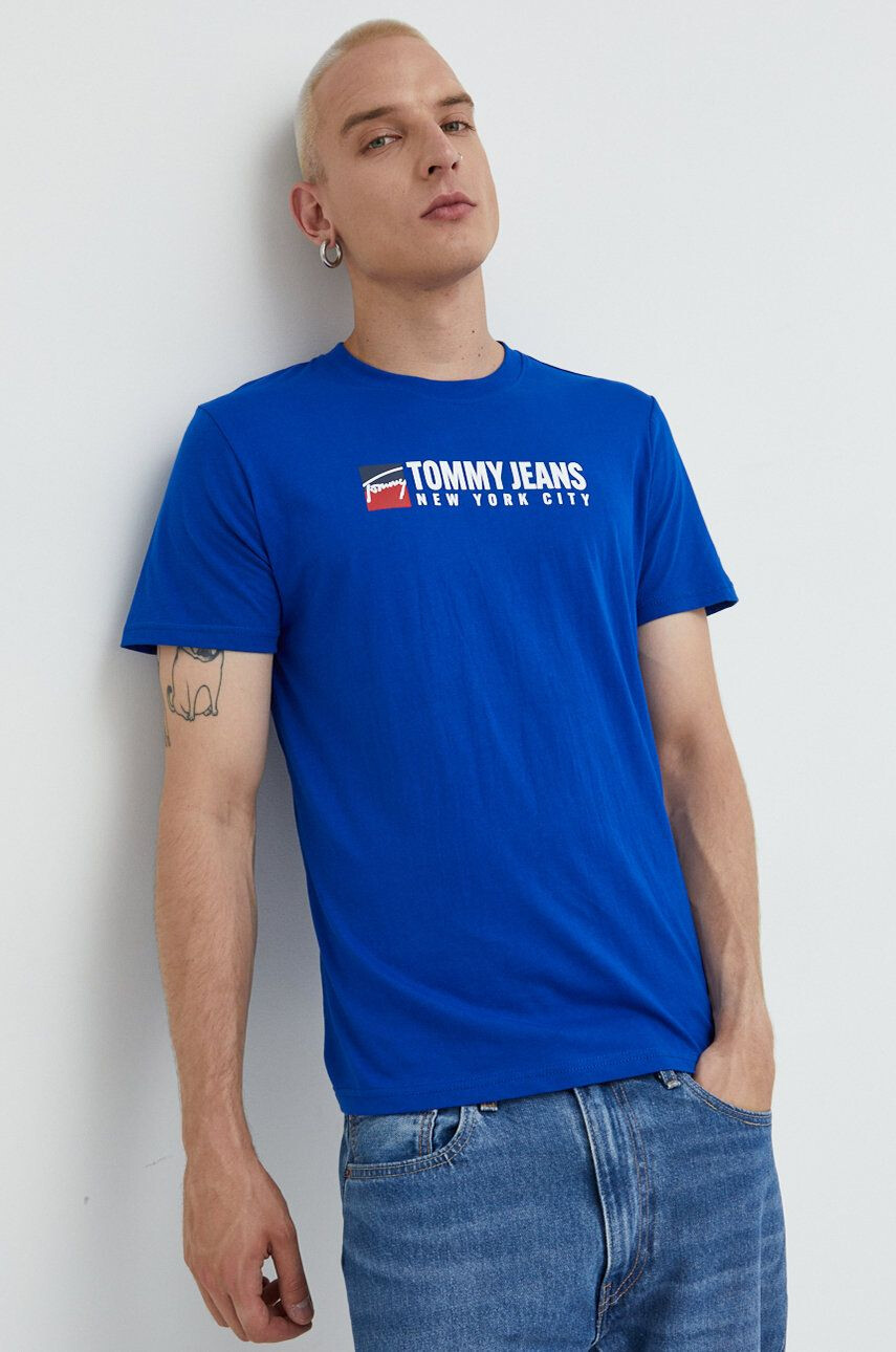 Tommy Jeans Bavlněné tričko s potiskem - Pepit.cz