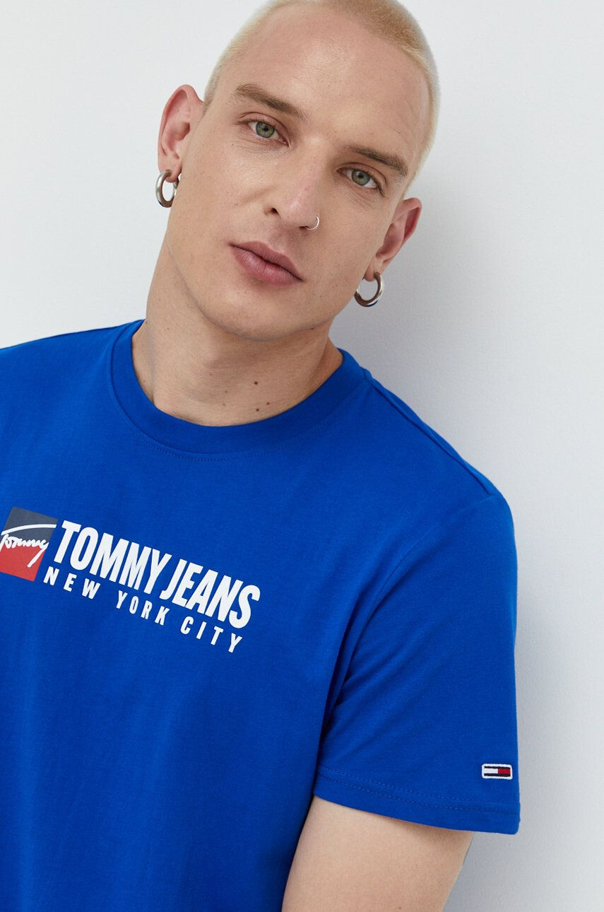 Tommy Jeans Bavlněné tričko s potiskem - Pepit.cz