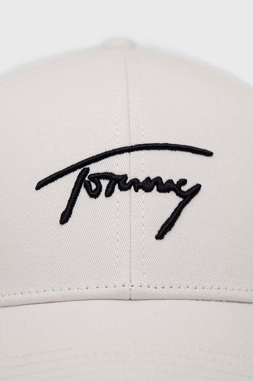 Tommy Jeans Bavlněná baseballová čepice bílá barva s aplikací - Pepit.cz