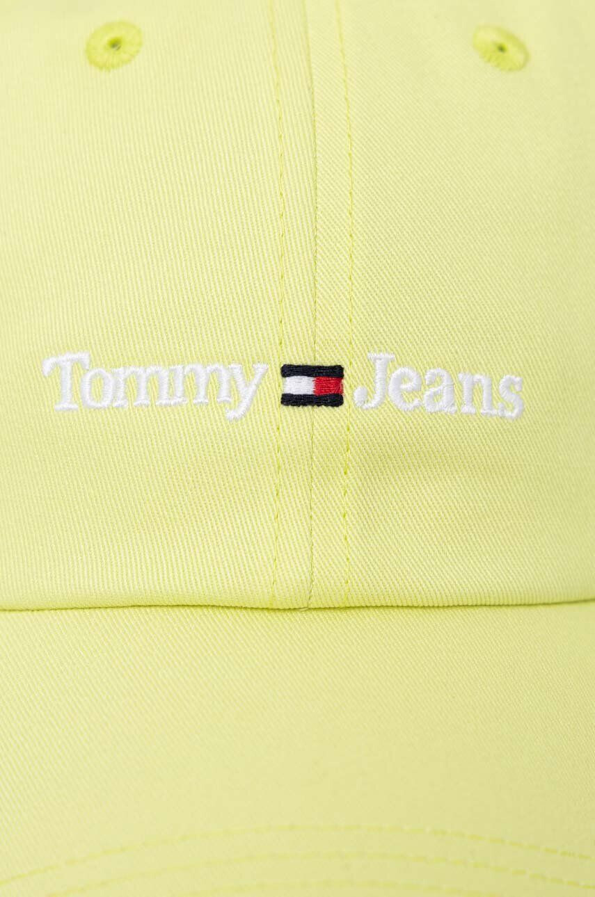 Tommy Jeans Bavlněná baseballová čepice bílá barva s aplikací - Pepit.cz