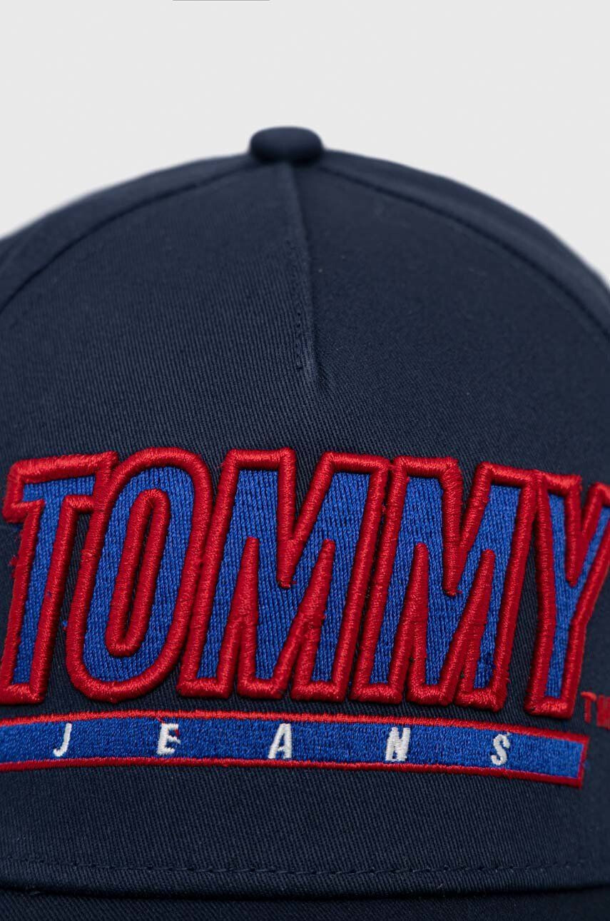 Tommy Jeans Bavlněná baseballová čepice tmavomodrá barva s aplikací - Pepit.cz