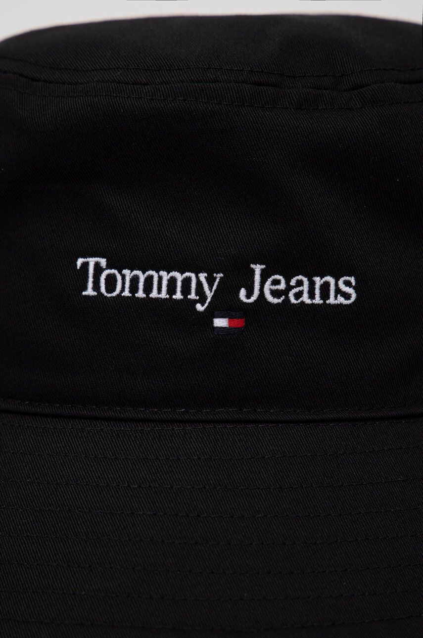 Tommy Jeans Bavlněná čepice černá barva - Pepit.cz