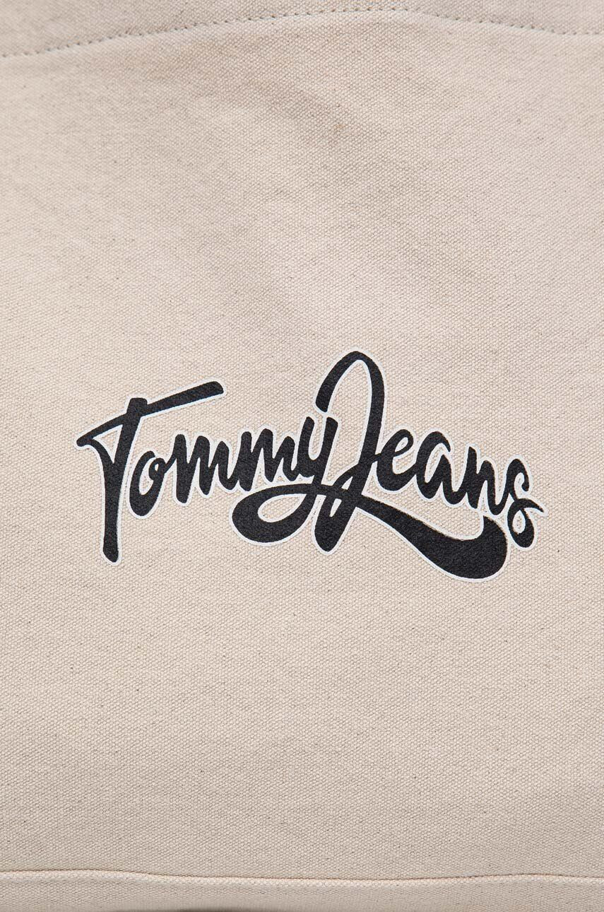 Tommy Jeans Bavlněná kabelka béžová barva - Pepit.cz