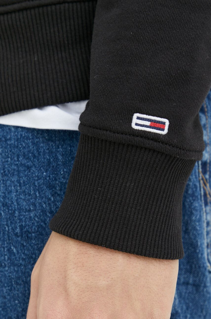 Tommy Jeans Bavlněná mikina pánská béžová barva s kapucí hladká - Pepit.cz