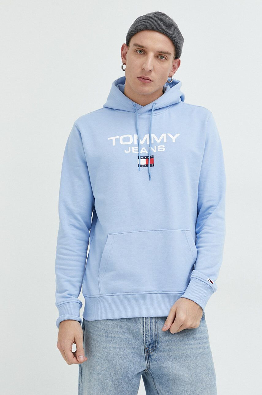 Tommy Jeans Bavlněná mikina pánská s kapucí s aplikací - Pepit.cz