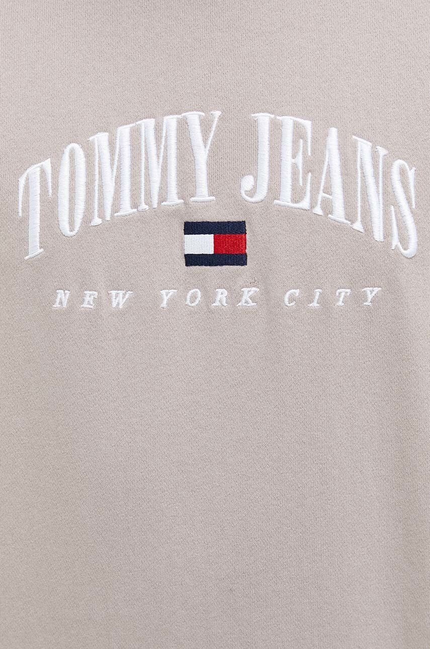 Tommy Jeans Bavlněná mikina pánská černá barva s aplikací - Pepit.cz