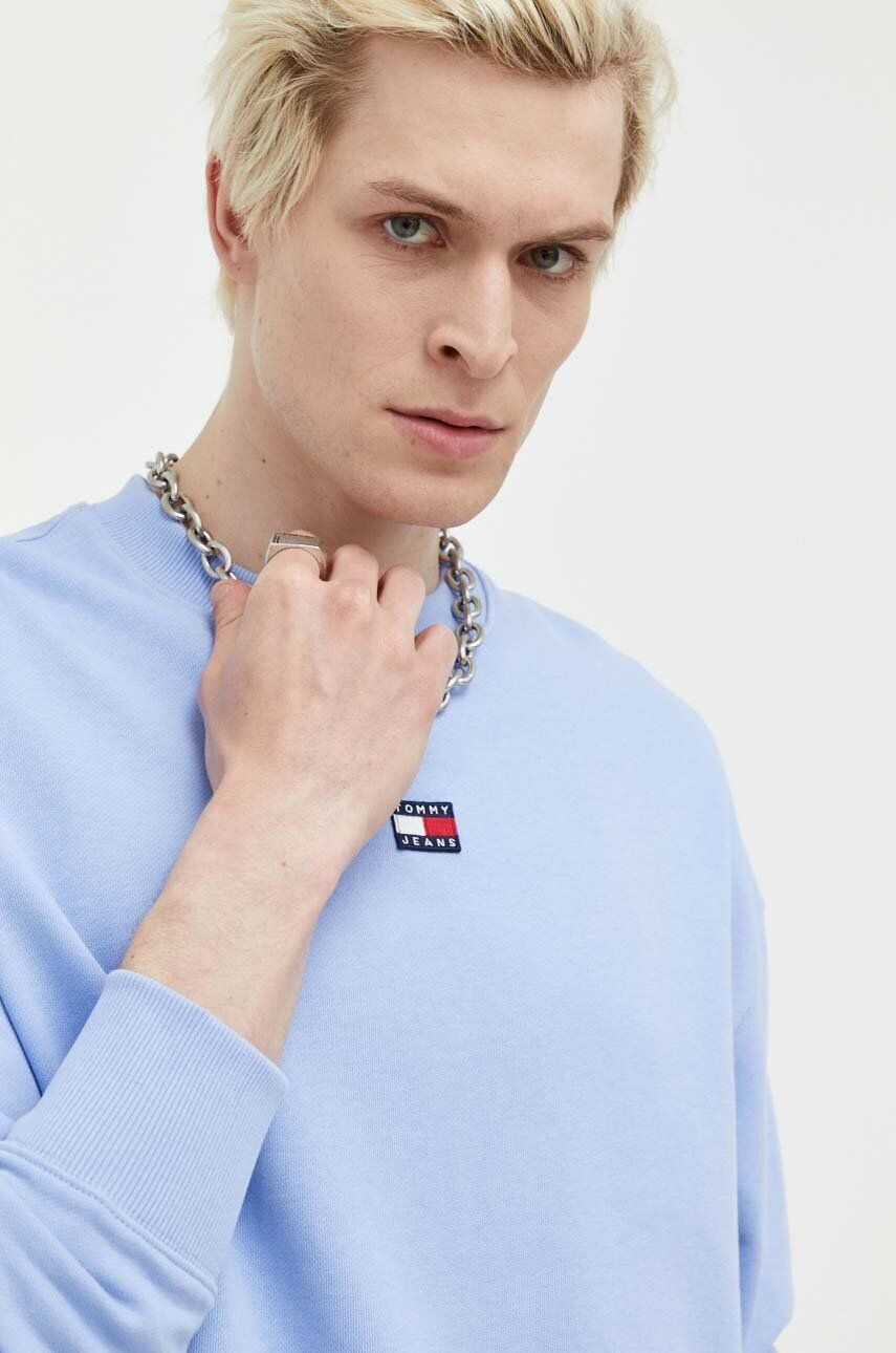 Tommy Jeans Bavlněná mikina pánská hladká - Pepit.cz