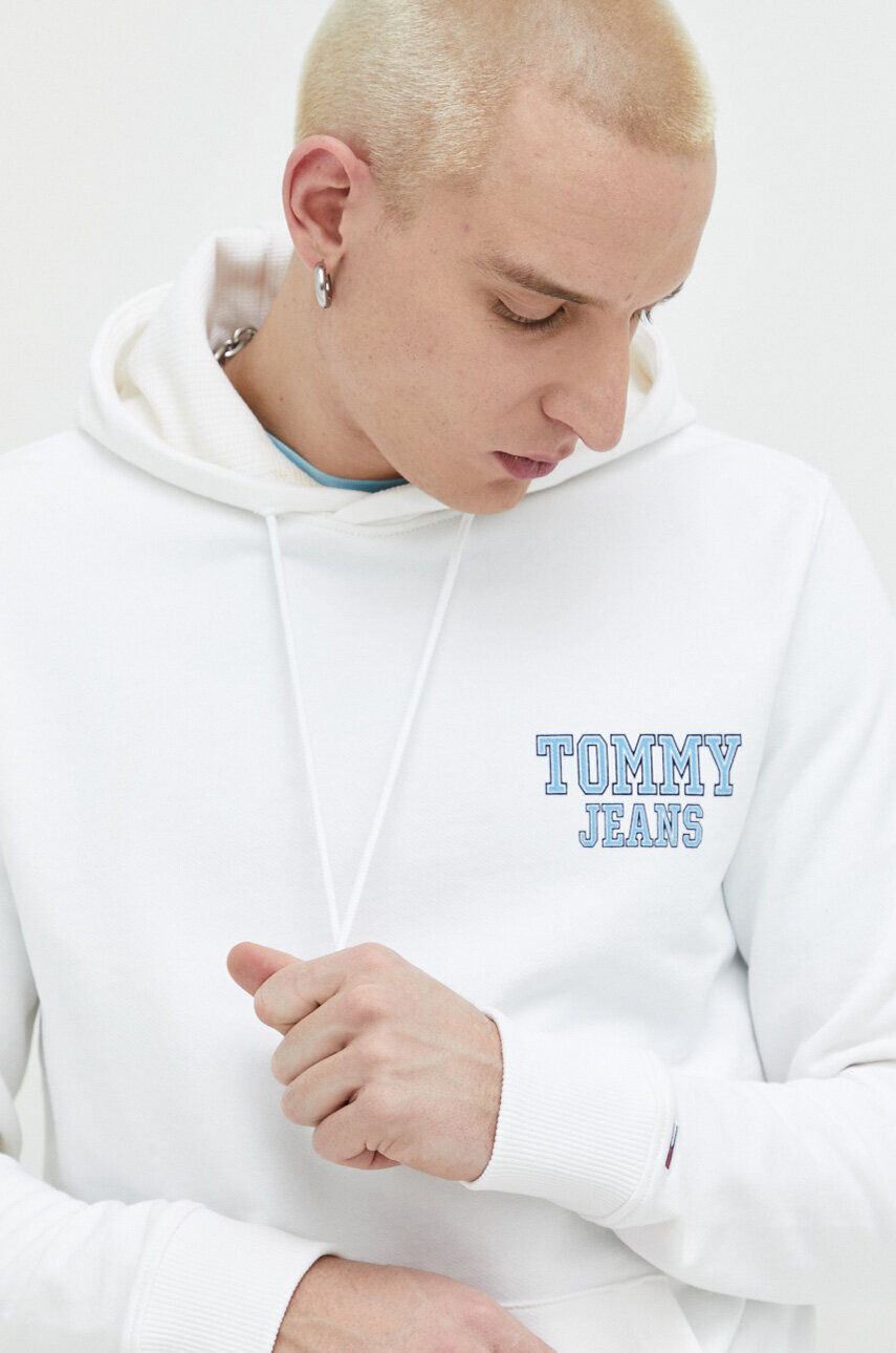 Tommy Jeans Bavlněná mikina dámská růžová barva hladká - Pepit.cz