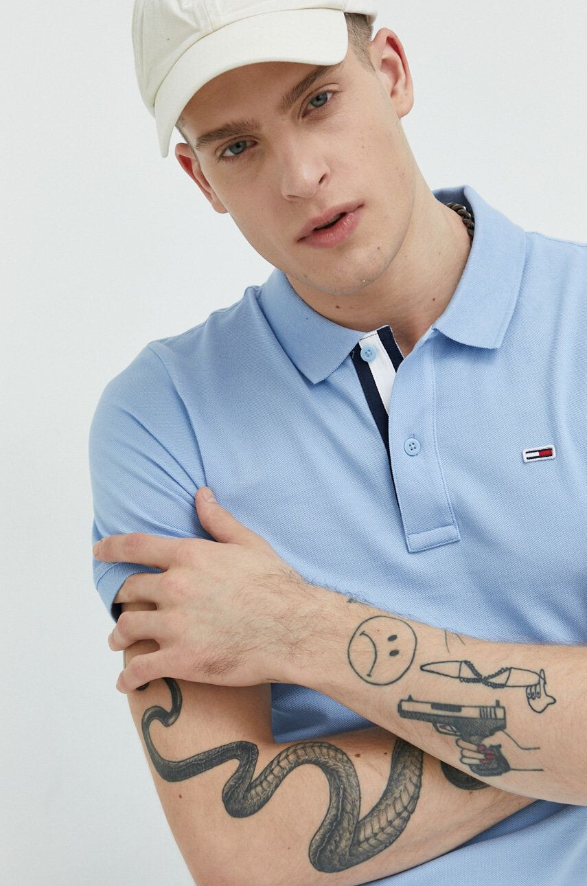 Tommy Jeans Bavlněné polo tričko - Pepit.cz