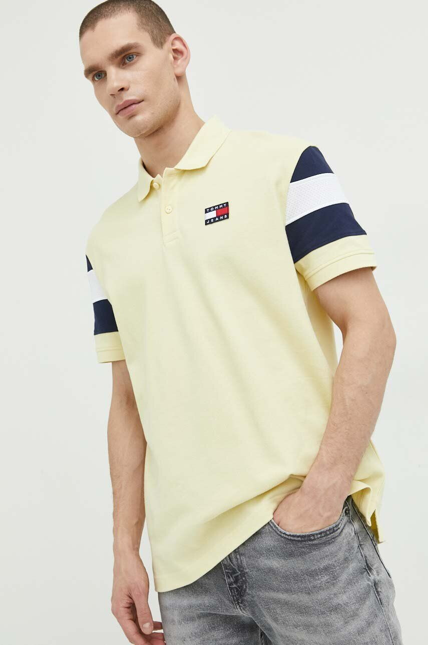 Tommy Jeans Bavlněné polo tričko - Pepit.cz