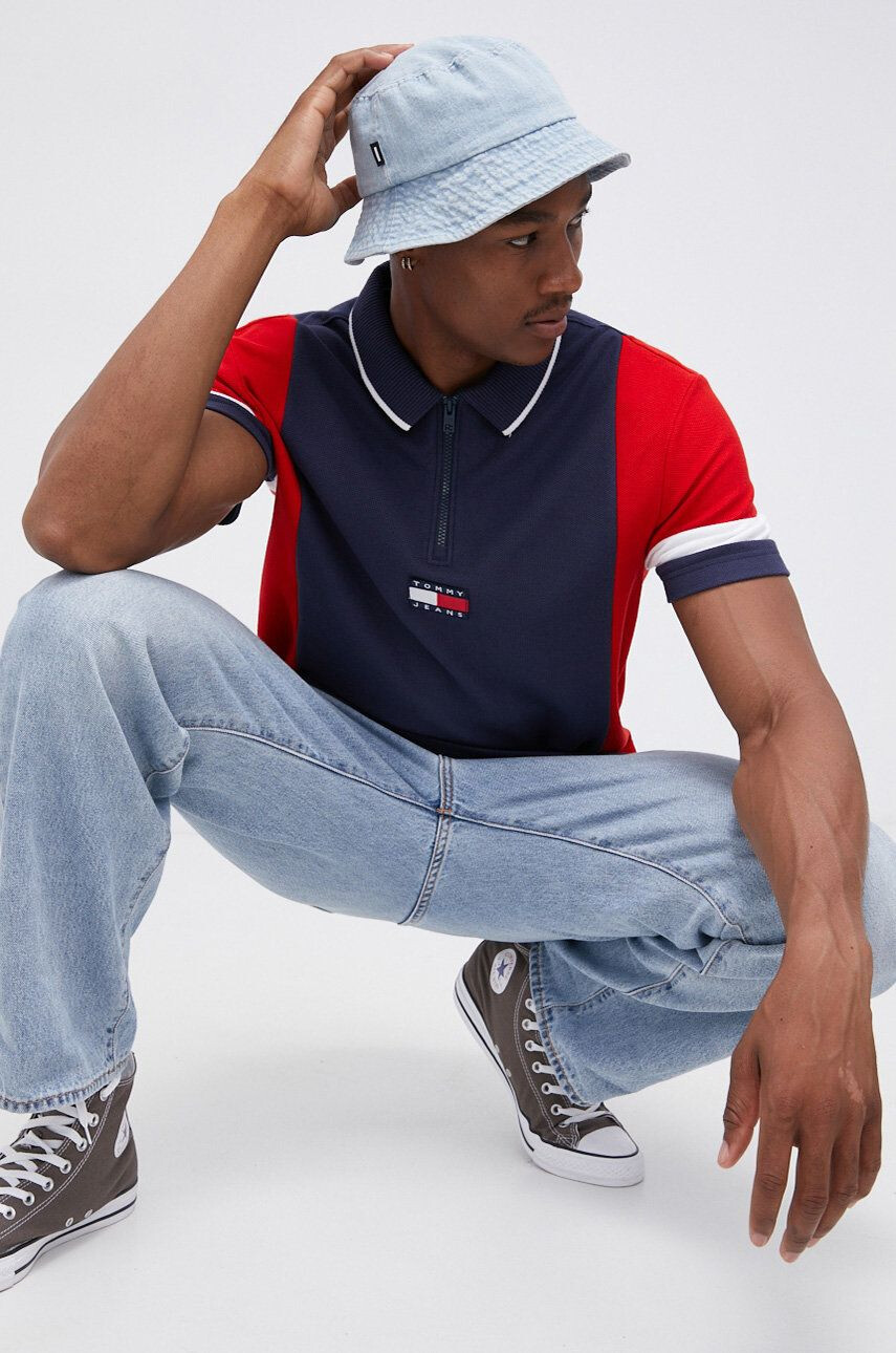 Tommy Jeans Bavlněné polo tričko - Pepit.cz