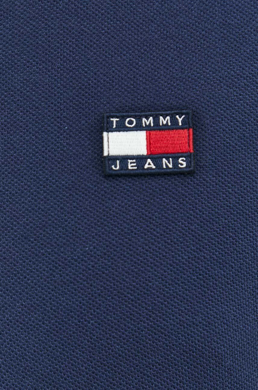 Tommy Jeans Bavlněné polo tričko tmavomodrá barva s aplikací - Pepit.cz