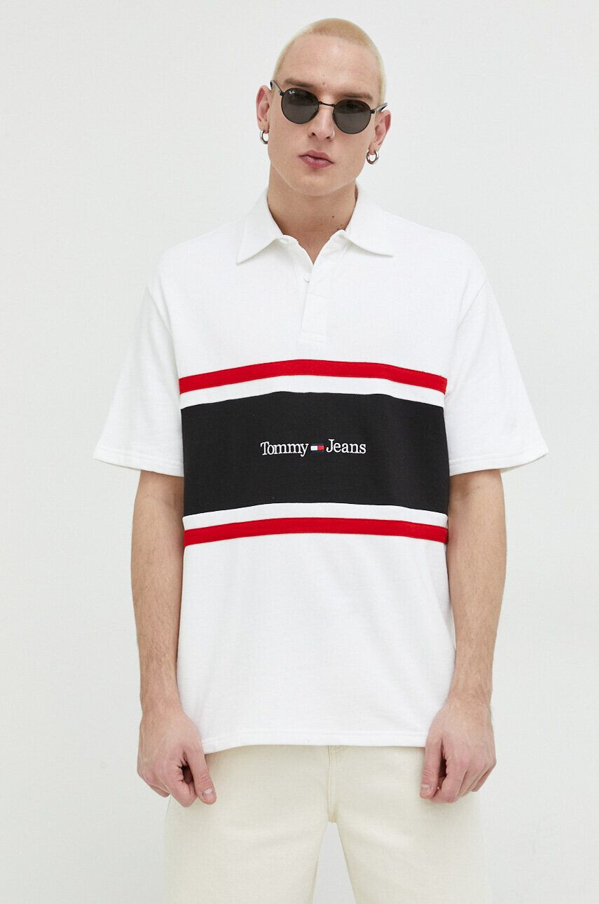 Tommy Jeans Bavlněné polo tričko - Pepit.cz