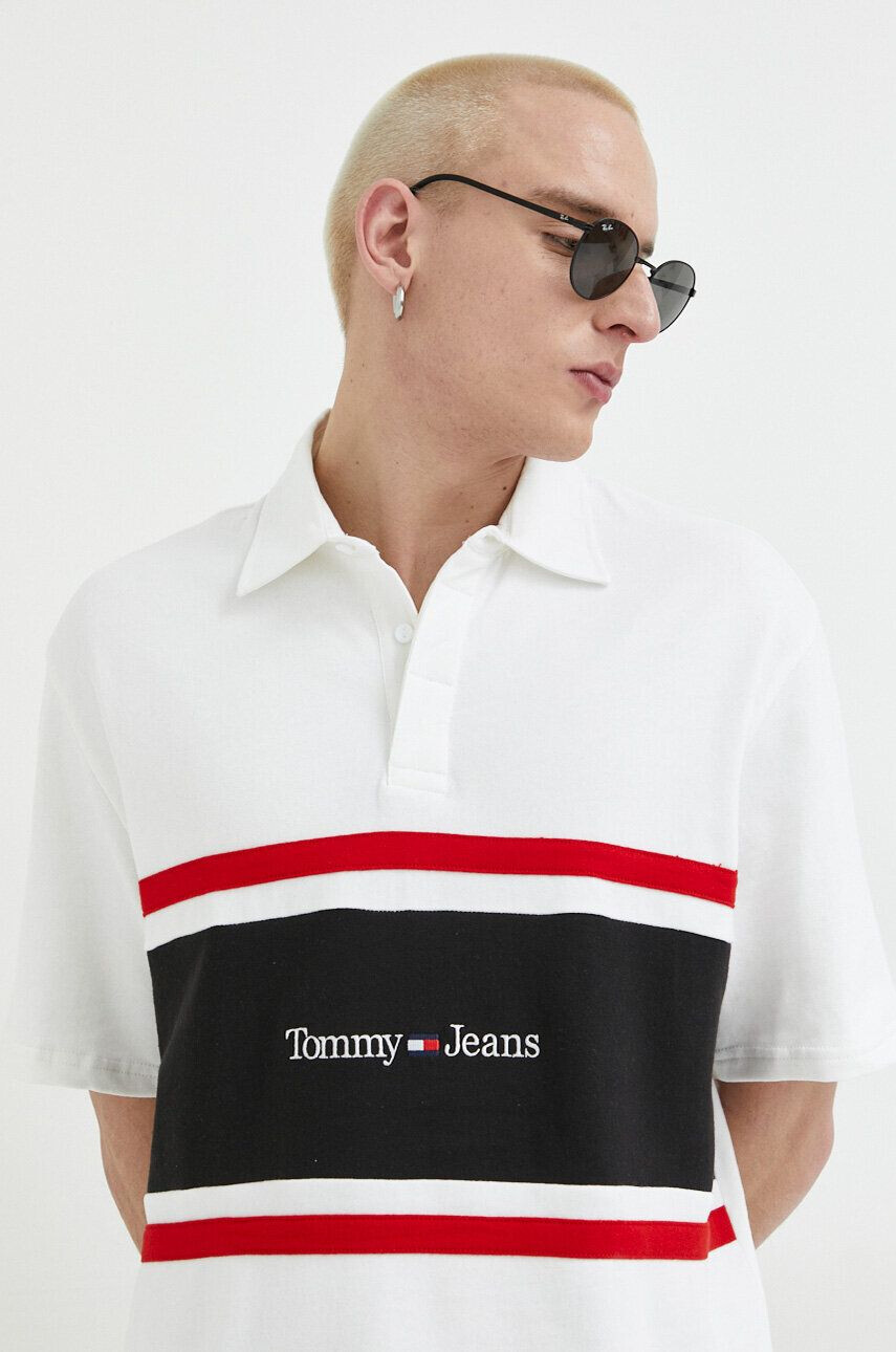 Tommy Jeans Bavlněné polo tričko - Pepit.cz