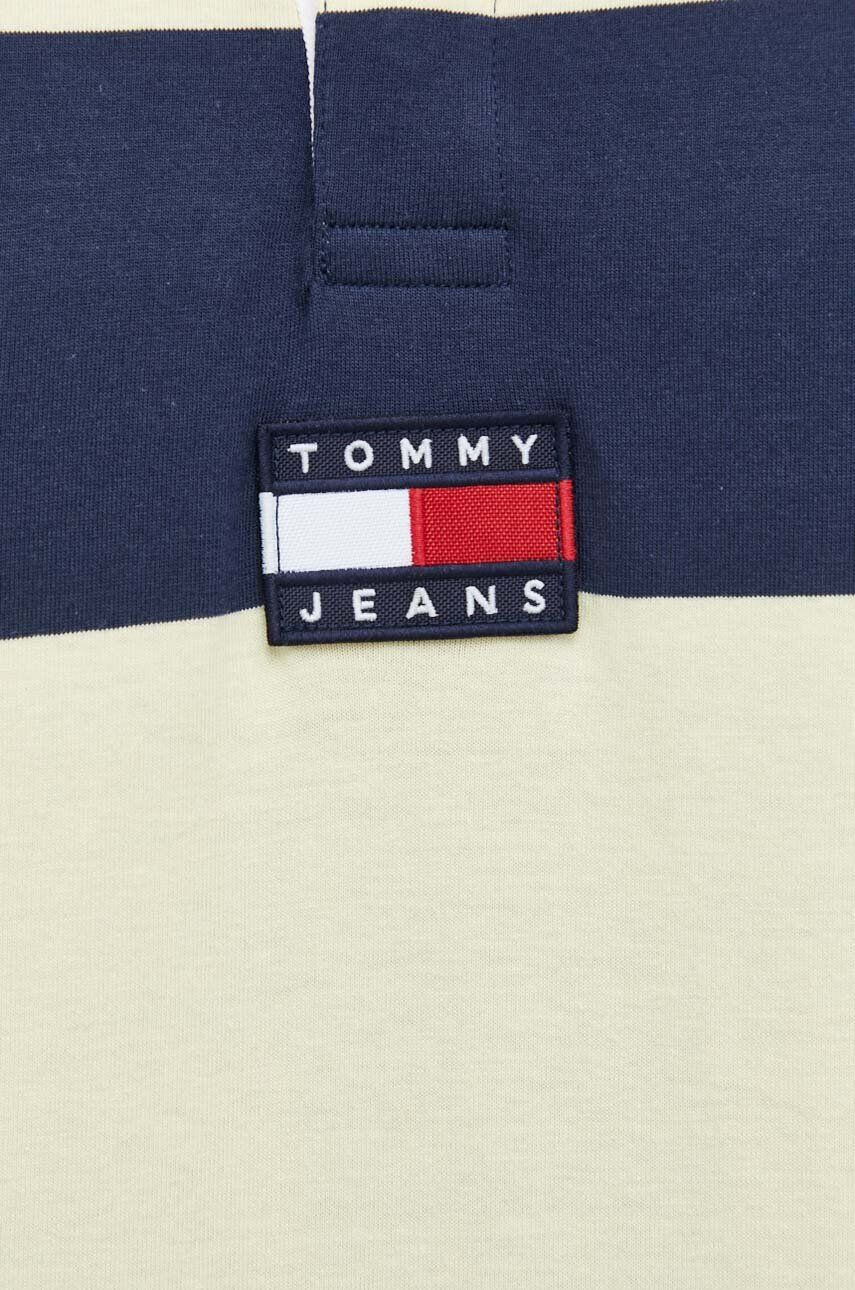 Tommy Jeans Bavlněné polo tričko žlutá barva - Pepit.cz