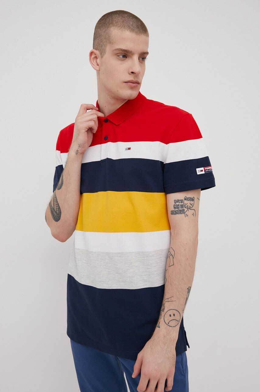 Tommy Jeans Bavlněné polo tričko - Pepit.cz