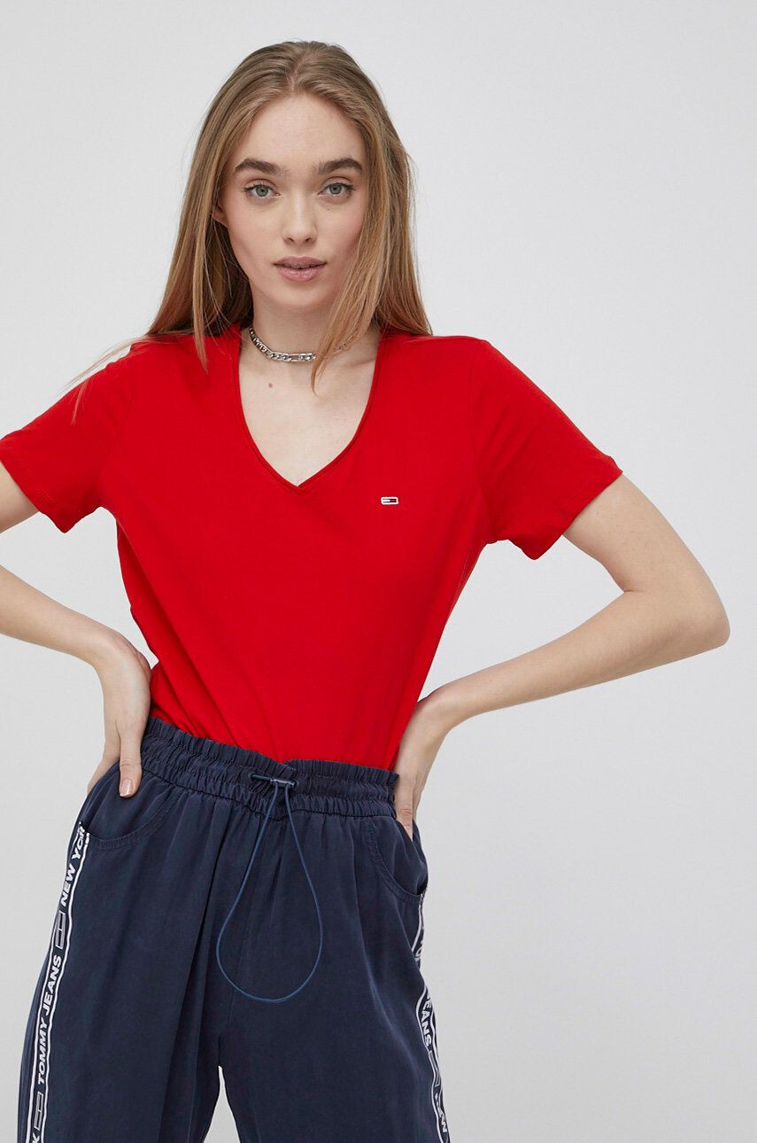 Tommy Jeans Bavlněné tričko - Pepit.cz