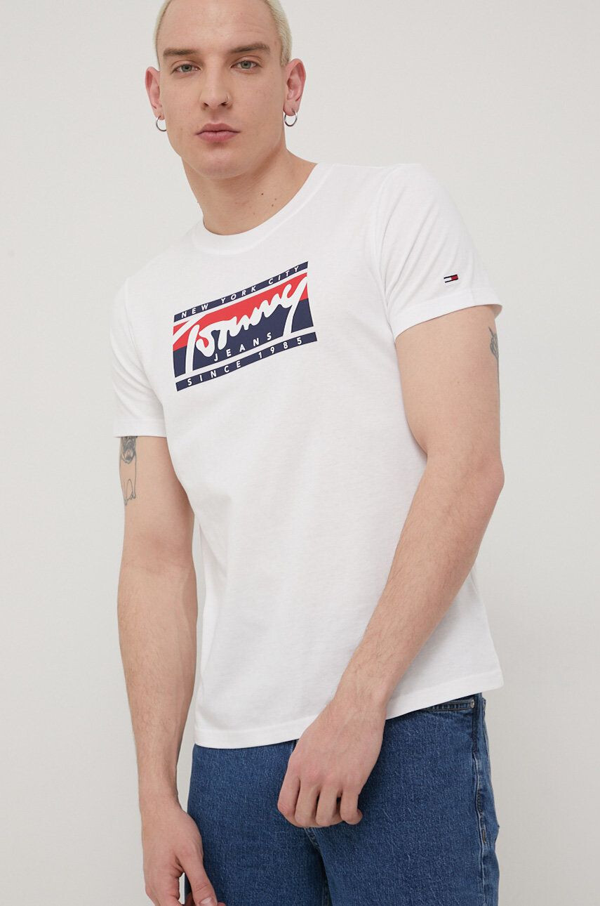 Tommy Jeans Bavlněné tričko - Pepit.cz