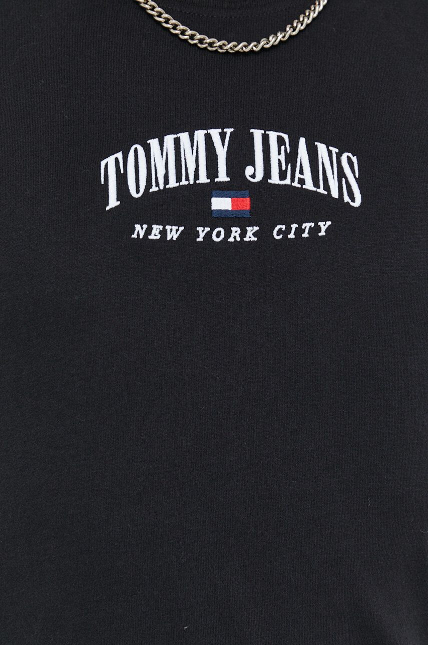 Tommy Jeans Bavlněné tričko tmavomodrá barva s aplikací - Pepit.cz