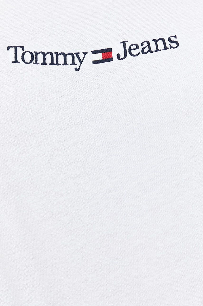 Tommy Jeans Bavlněné tričko černá barva - Pepit.cz