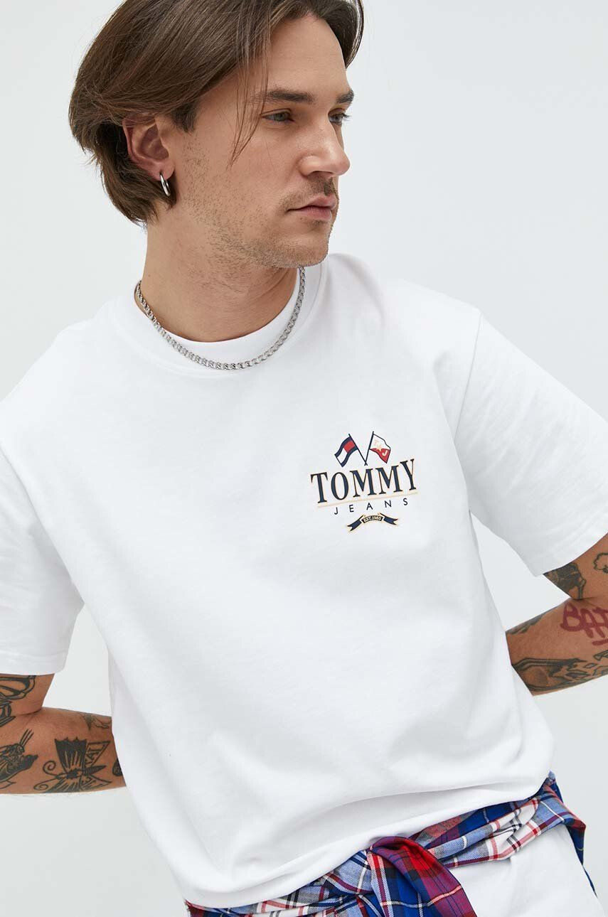 Tommy Jeans Bavlněné tričko - Pepit.cz