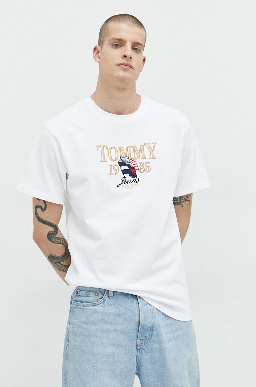 Tommy Jeans Bavlněné tričko - Pepit.cz