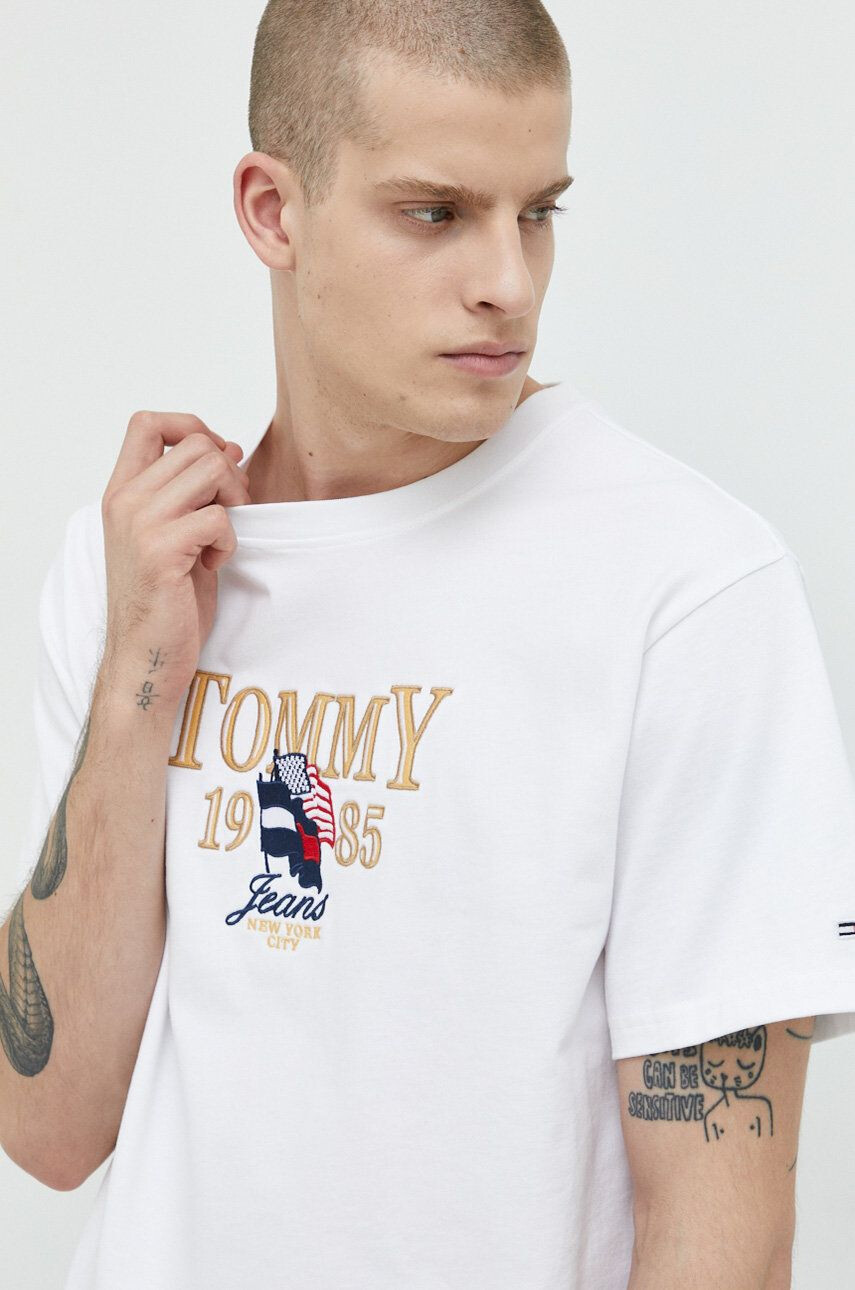 Tommy Jeans Bavlněné tričko - Pepit.cz