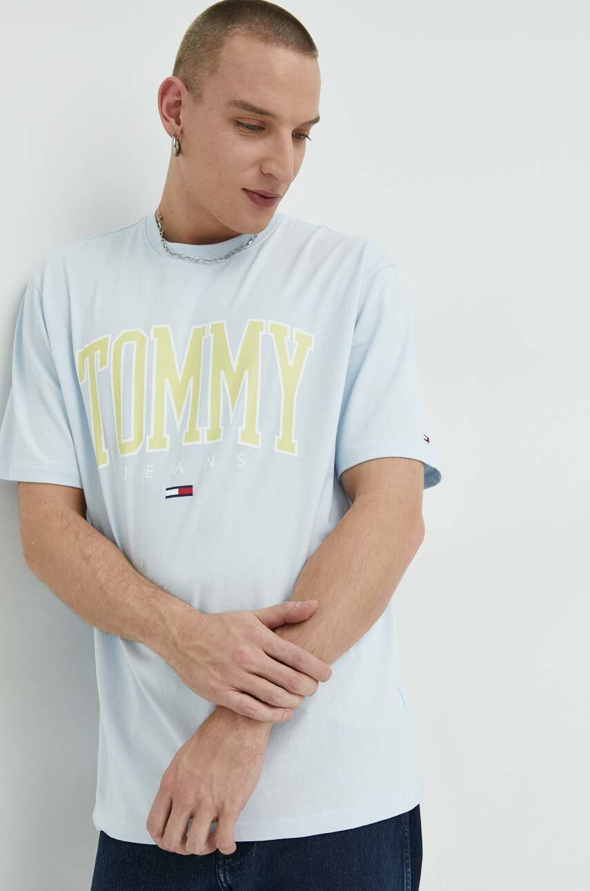 Tommy Jeans Bavlněné tričko s potiskem - Pepit.cz