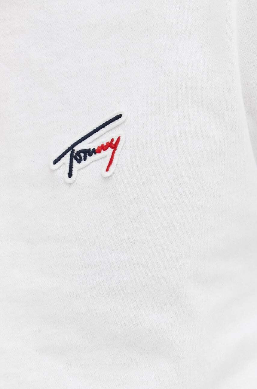 Tommy Jeans Bavlněné tričko bílá barva - Pepit.cz