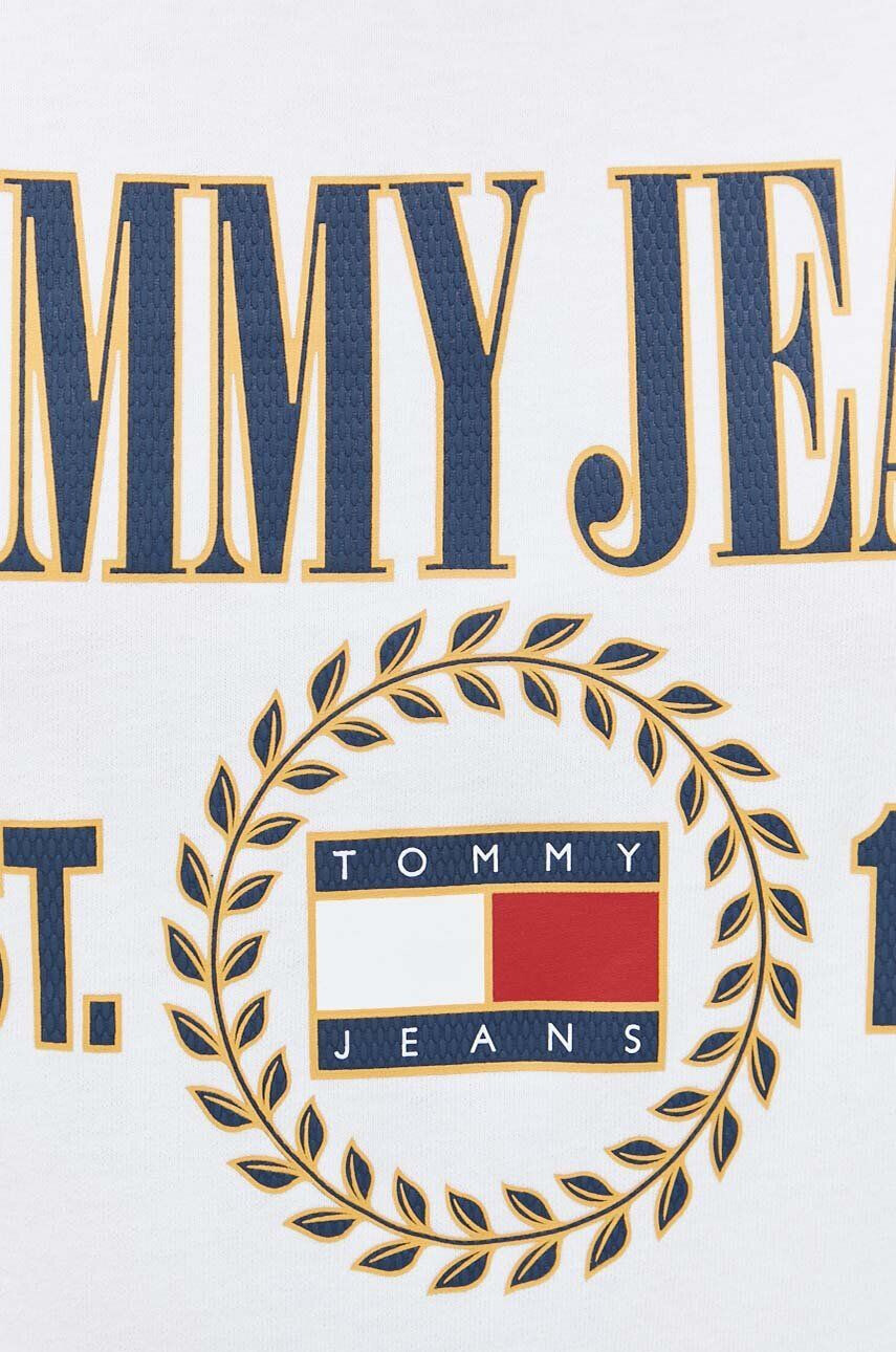 Tommy Jeans Bavlněné tričko tmavomodrá barva - Pepit.cz