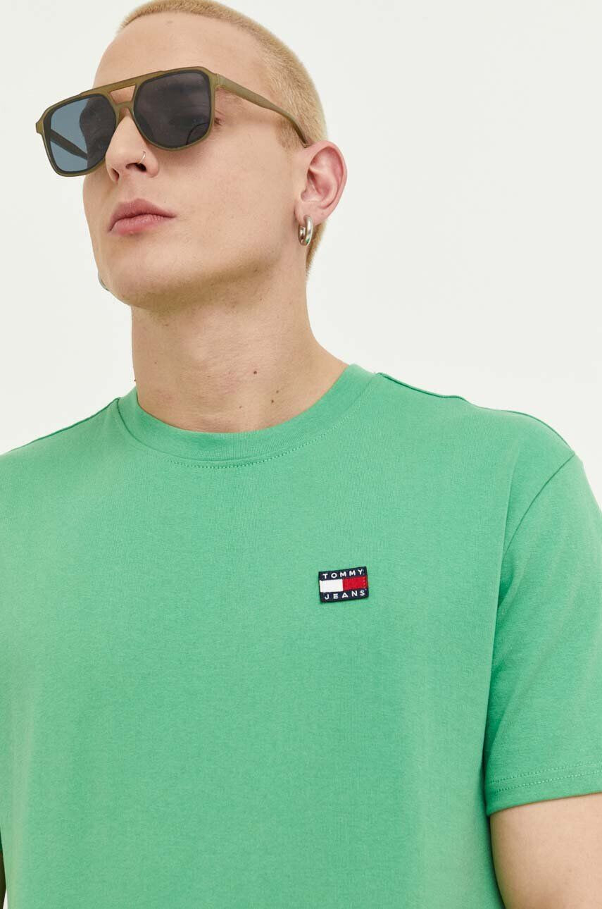 Tommy Jeans Bavlněné tričko bílá barva s aplikací - Pepit.cz