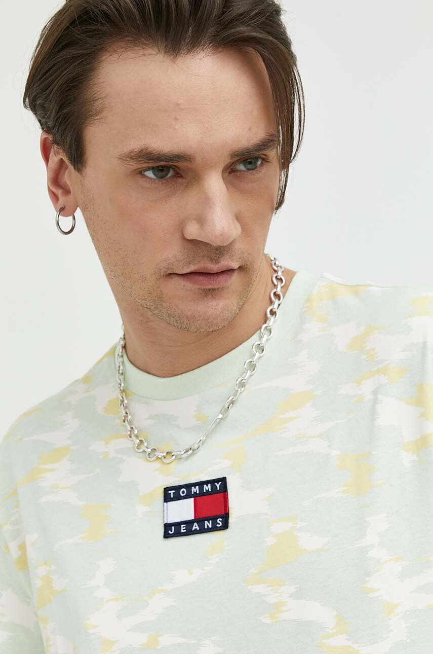 Tommy Jeans Bavlněné tričko růžová barva - Pepit.cz