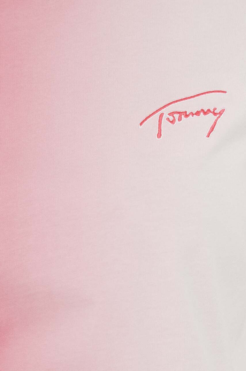 Tommy Jeans Bavlněné tričko černá barva s potiskem - Pepit.cz