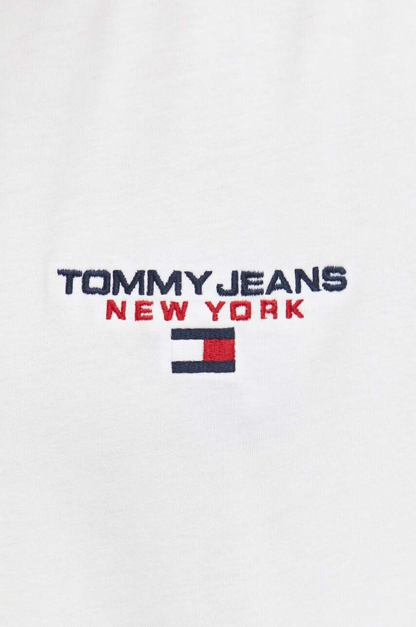 Tommy Jeans Bavlněné tričko bílá barva - Pepit.cz