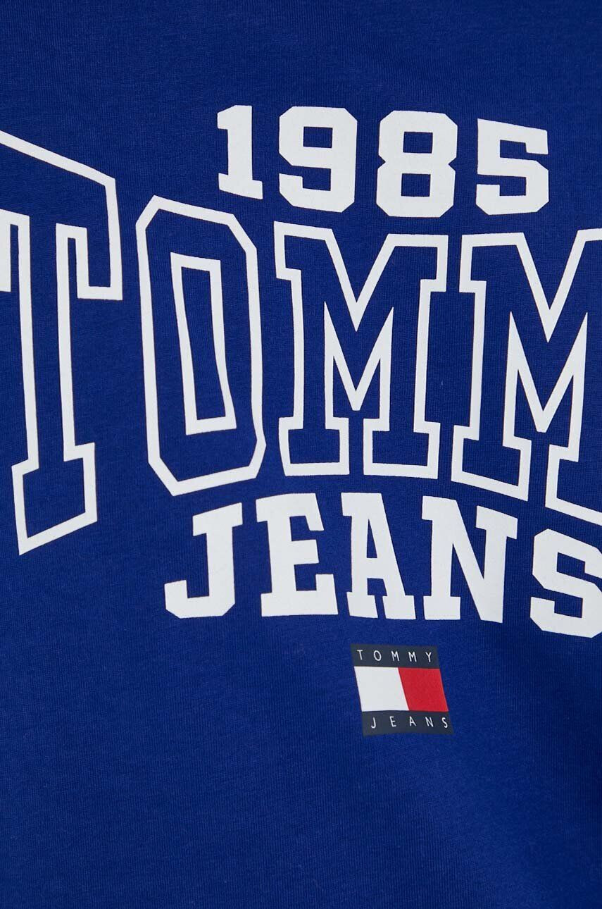 Tommy Jeans Bavlněné tričko tmavomodrá barva - Pepit.cz