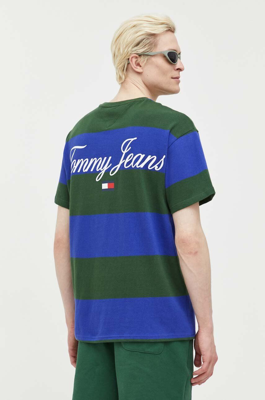 Tommy Jeans Bavlněné tričko tmavomodrá barva - Pepit.cz