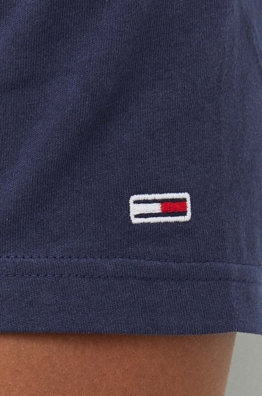 Tommy Jeans Bavlněné tričko tmavomodrá barva s aplikací - Pepit.cz