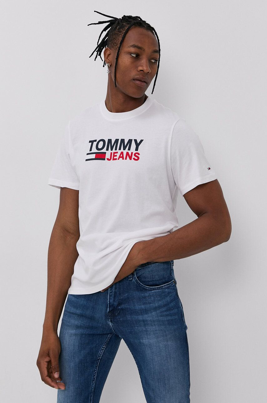 Tommy Jeans Bavlněné tričko - Pepit.cz