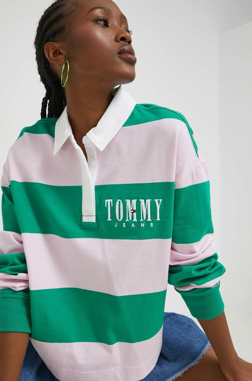 Tommy Jeans Bavlněné tričko s dlouhým rukávem - Pepit.cz