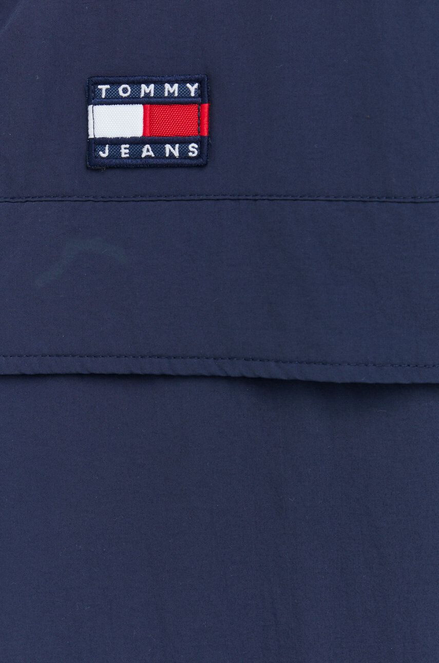 Tommy Jeans Bunda pánská tmavomodrá barva zimní - Pepit.cz