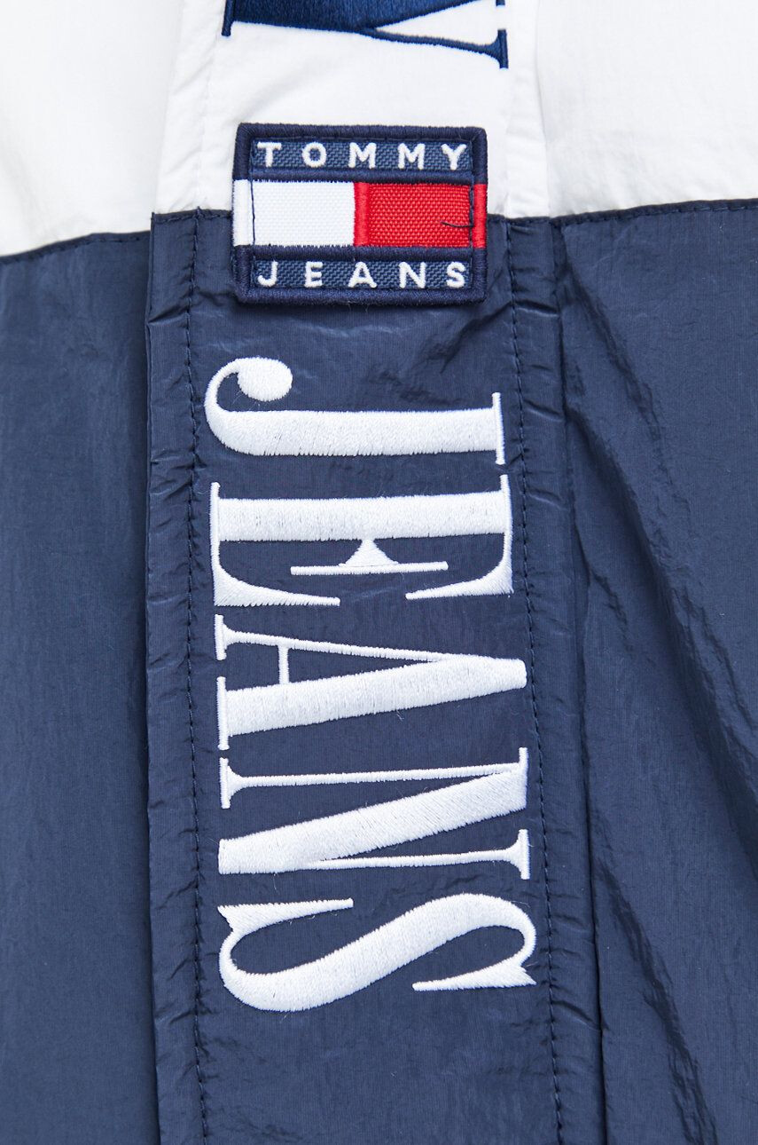 Tommy Jeans Bunda pánská bílá barva zimní oversize - Pepit.cz