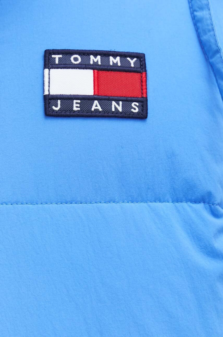 Tommy Jeans Bunda pánská zelená barva přechodná - Pepit.cz