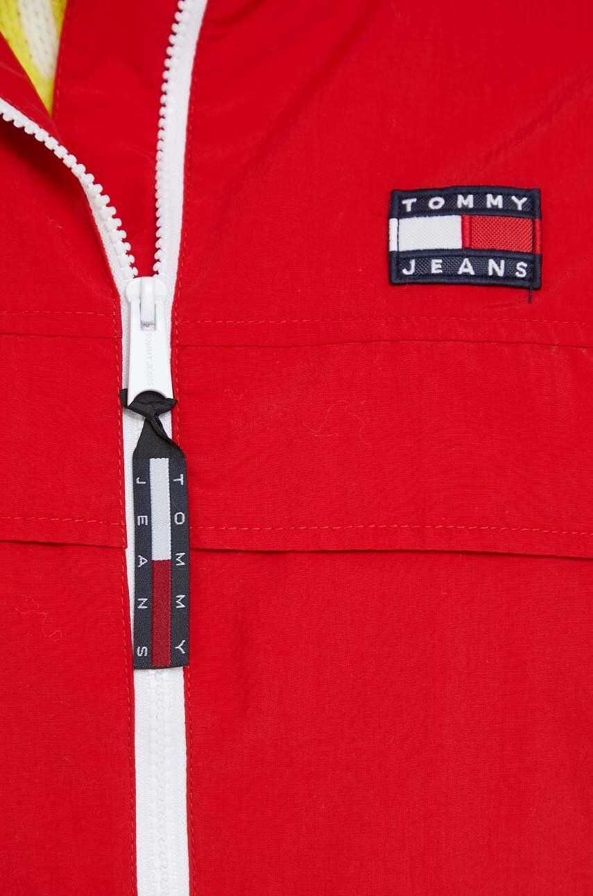 Tommy Jeans Bunda pánská zelená barva přechodná - Pepit.cz