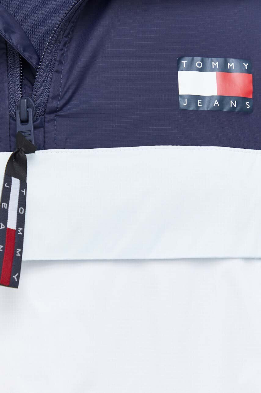 Tommy Jeans Bunda pánská tmavomodrá barva přechodná - Pepit.cz