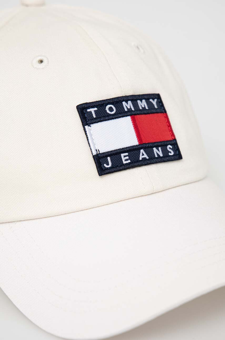 Tommy Jeans Čepice černá barva hladká - Pepit.cz