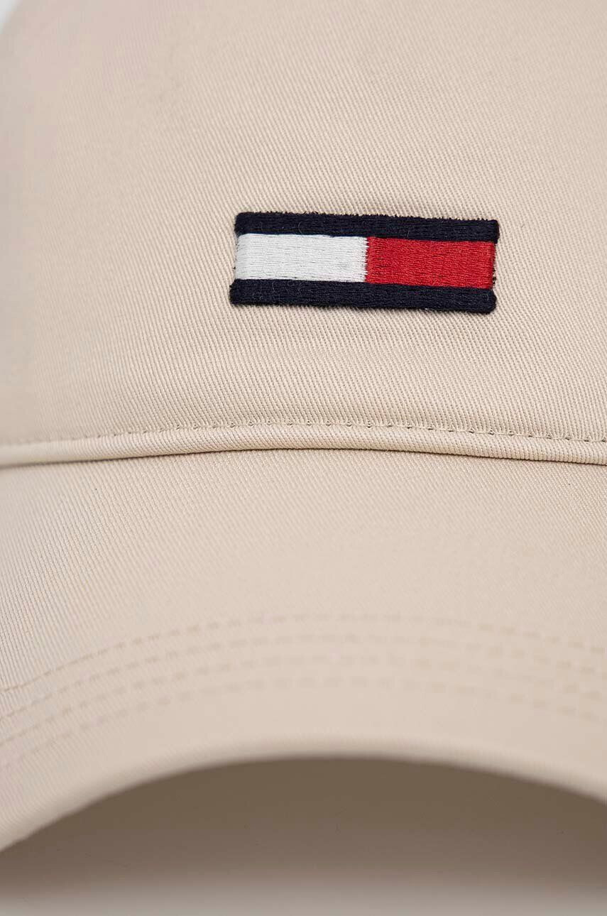 Tommy Jeans Čepice béžová barva s aplikací - Pepit.cz