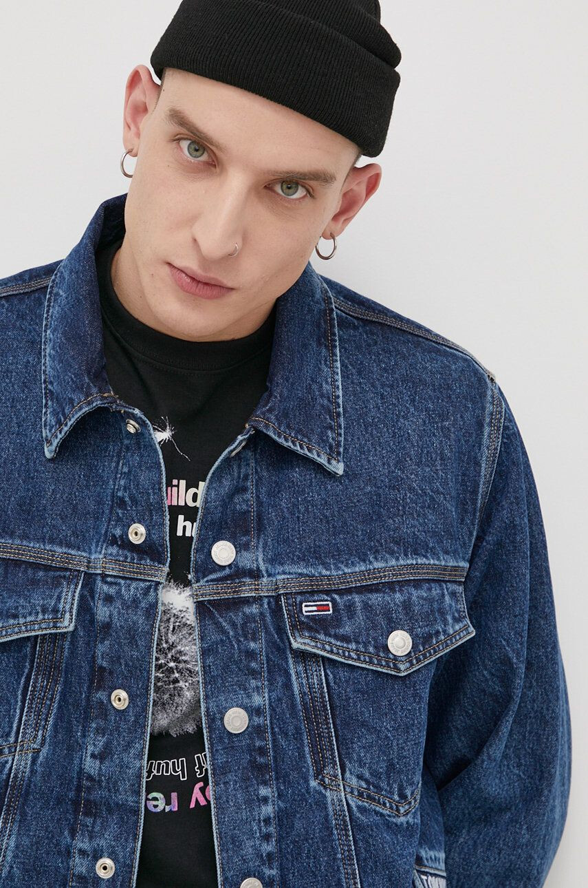 Tommy Jeans Džínová bunda pánská přechodná - Pepit.cz